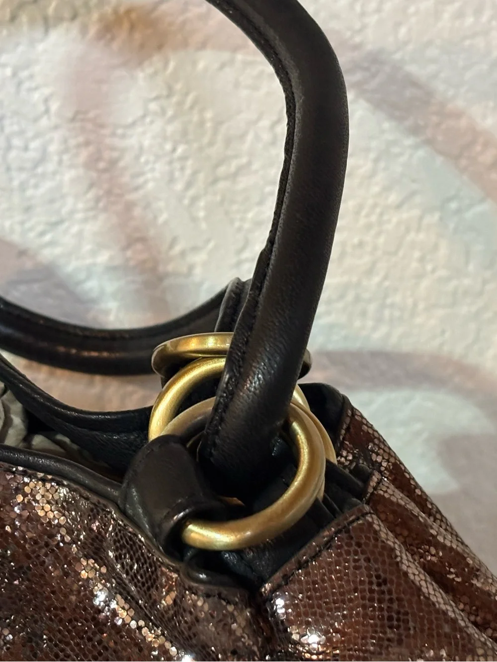 ✨ RARE FIND! Kooba Mimi Bronze Italian Lambskin Handbag ✨